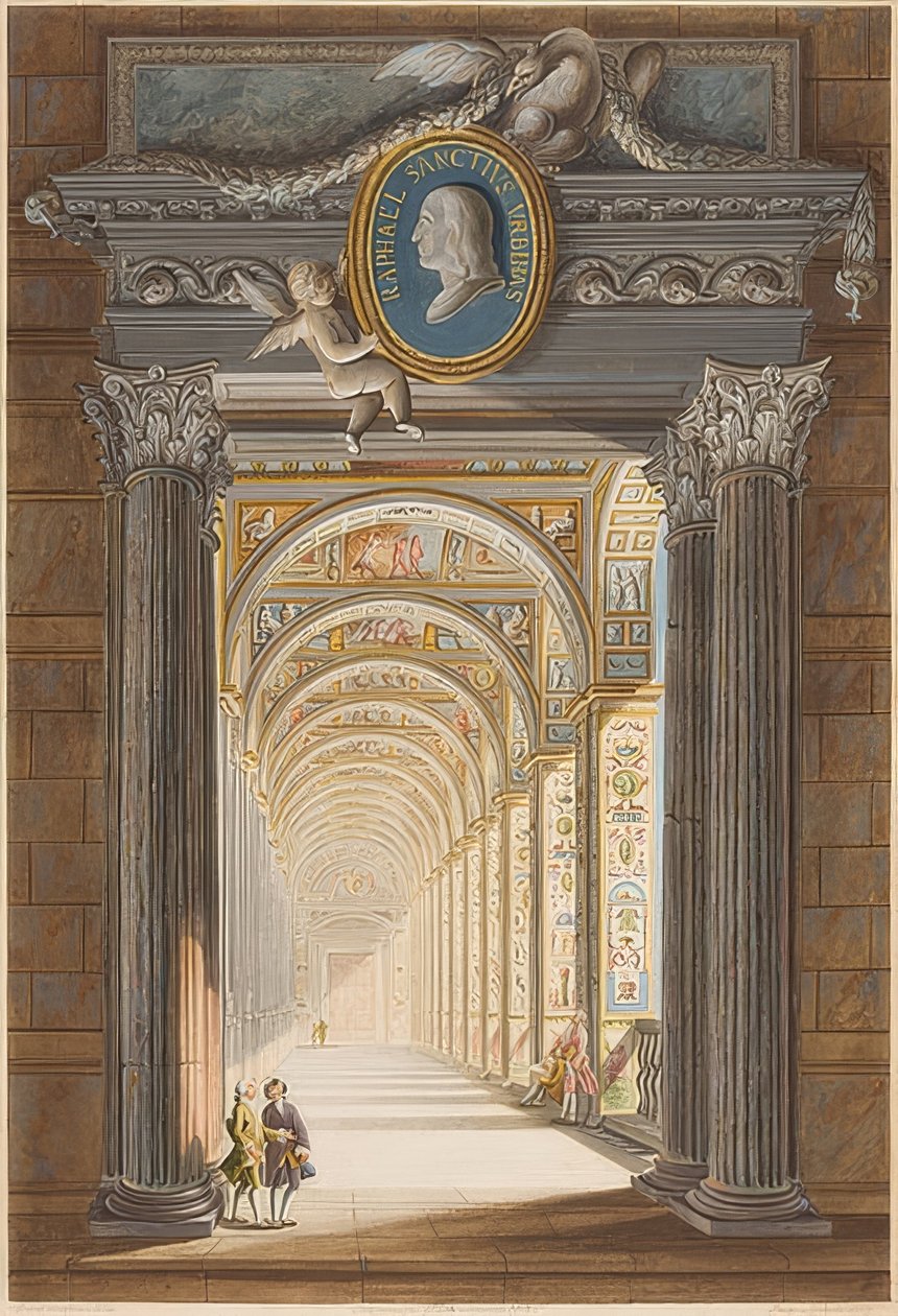 Vue en perspective des loggias - Pietro Camporesi