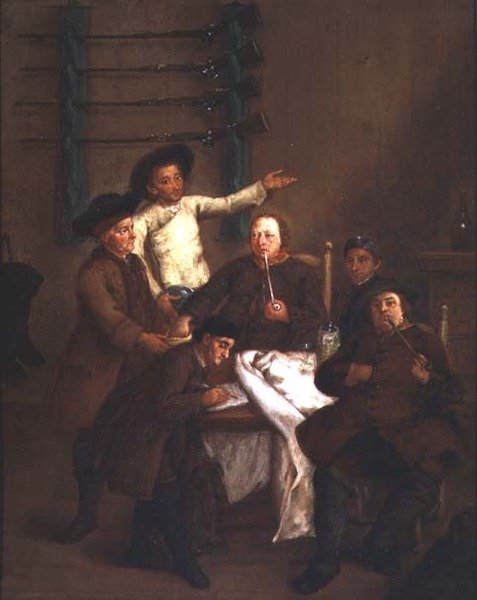 Les chasseurs tirant au sort - Pietro Longhi