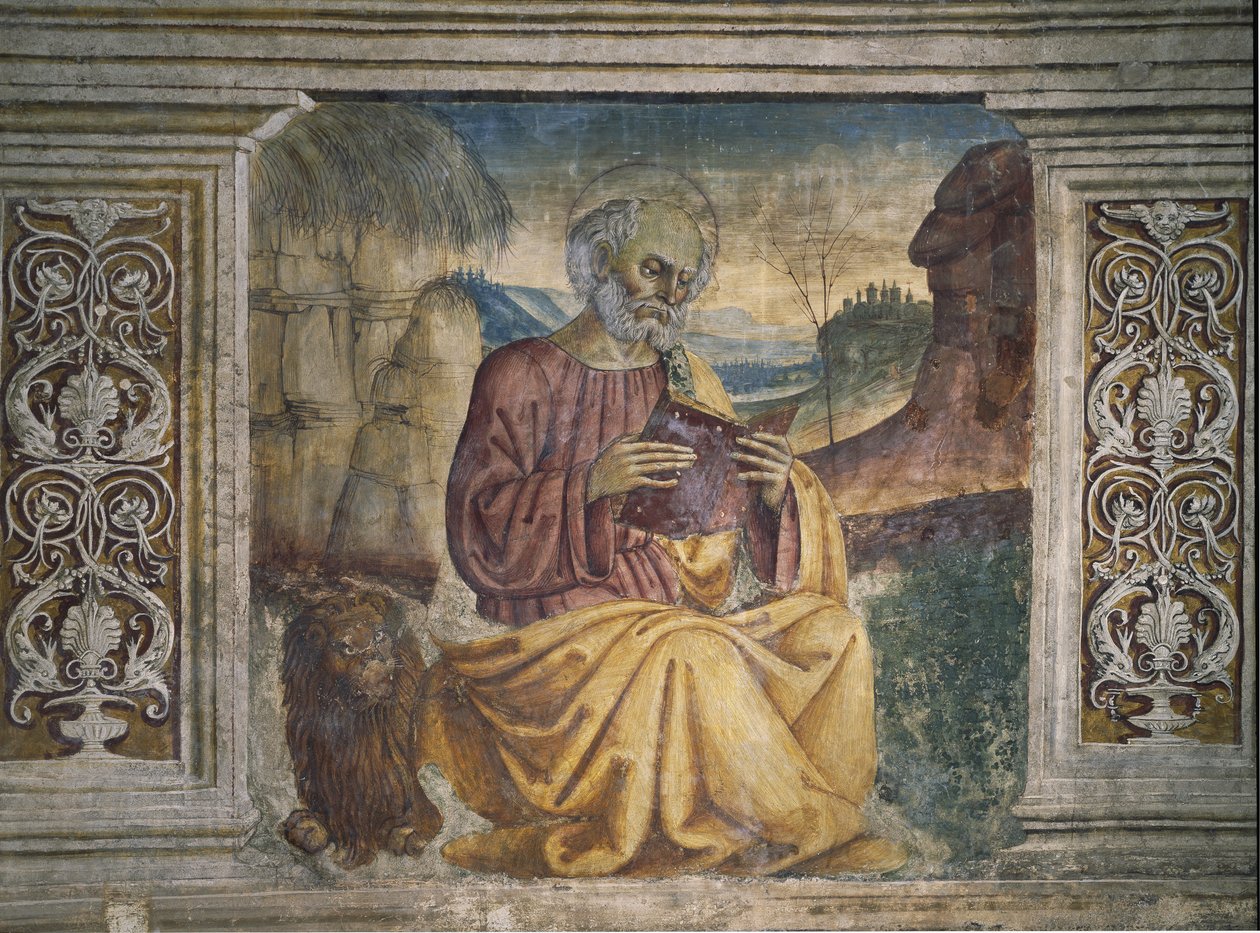 Saint Marc (Fresque) - Pietro Perugino