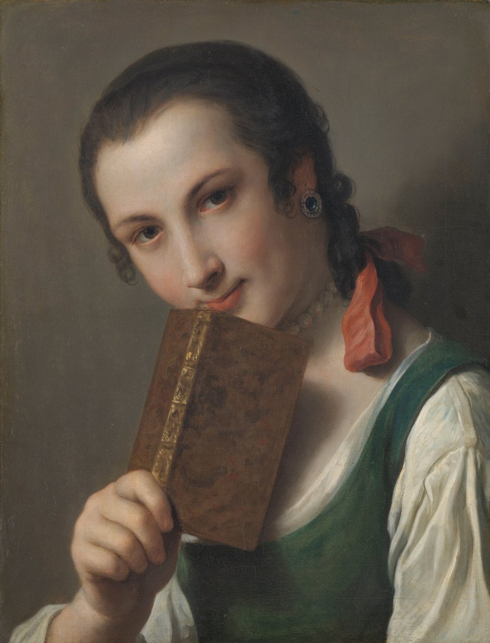 Jeune femme avec un livre - Pietro Antonio Rotari
