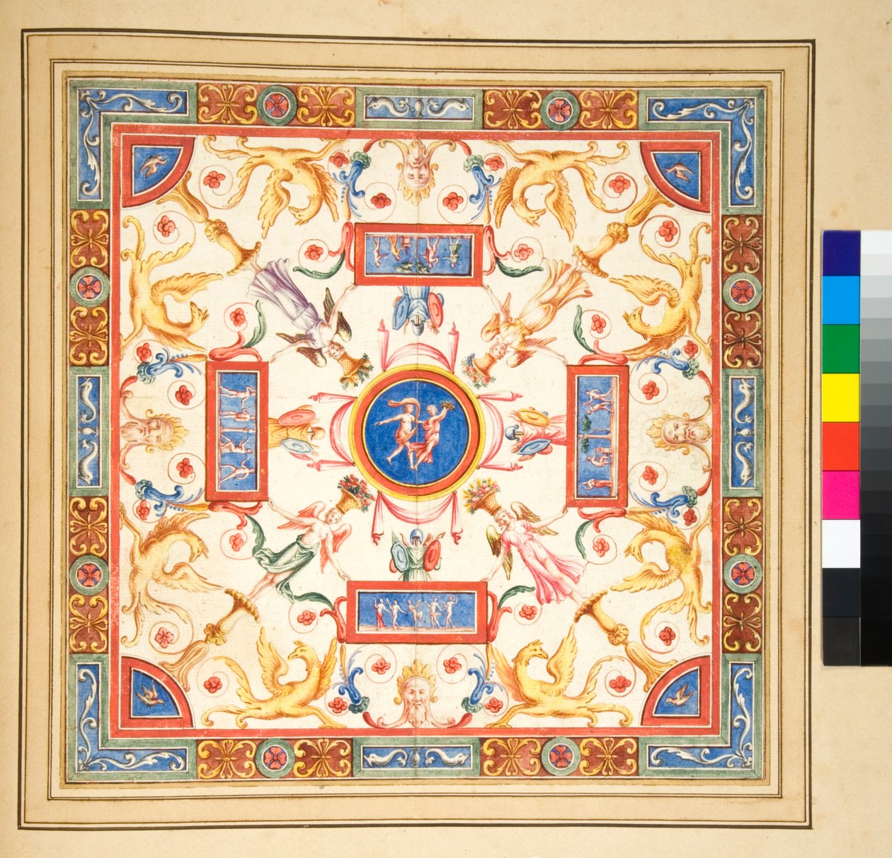 Design pour une fresque de plafond - Pietro Santi Bartoli