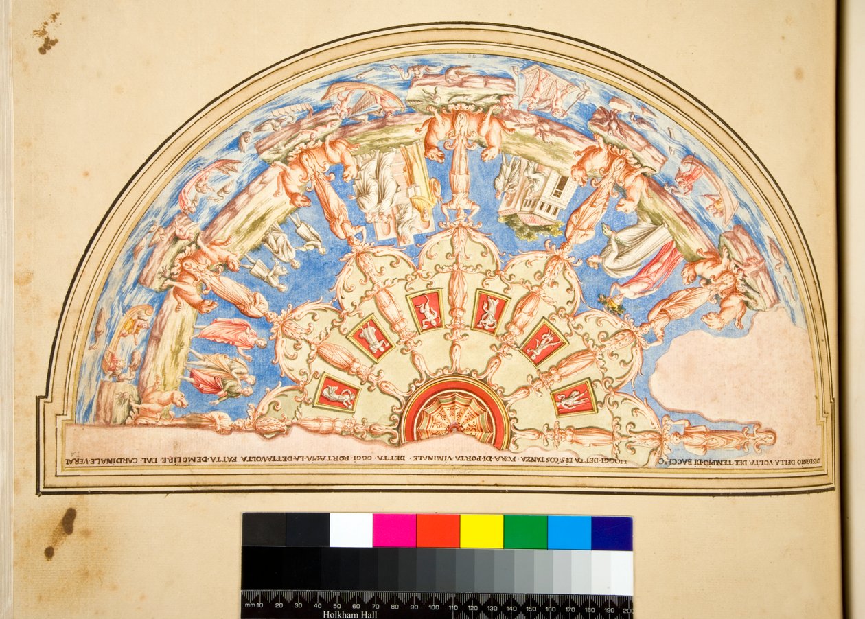 Conception pour une lunette de plafond - Pietro Santi Bartoli