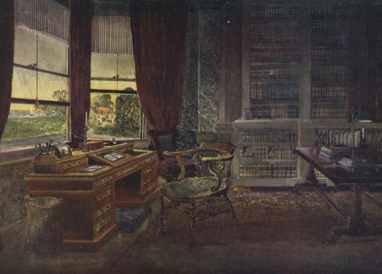 Dans le pays de Dickens - Le bureau de Charles Dickens, Gadshill, vers 1904 - Pilford Fletcher Watson