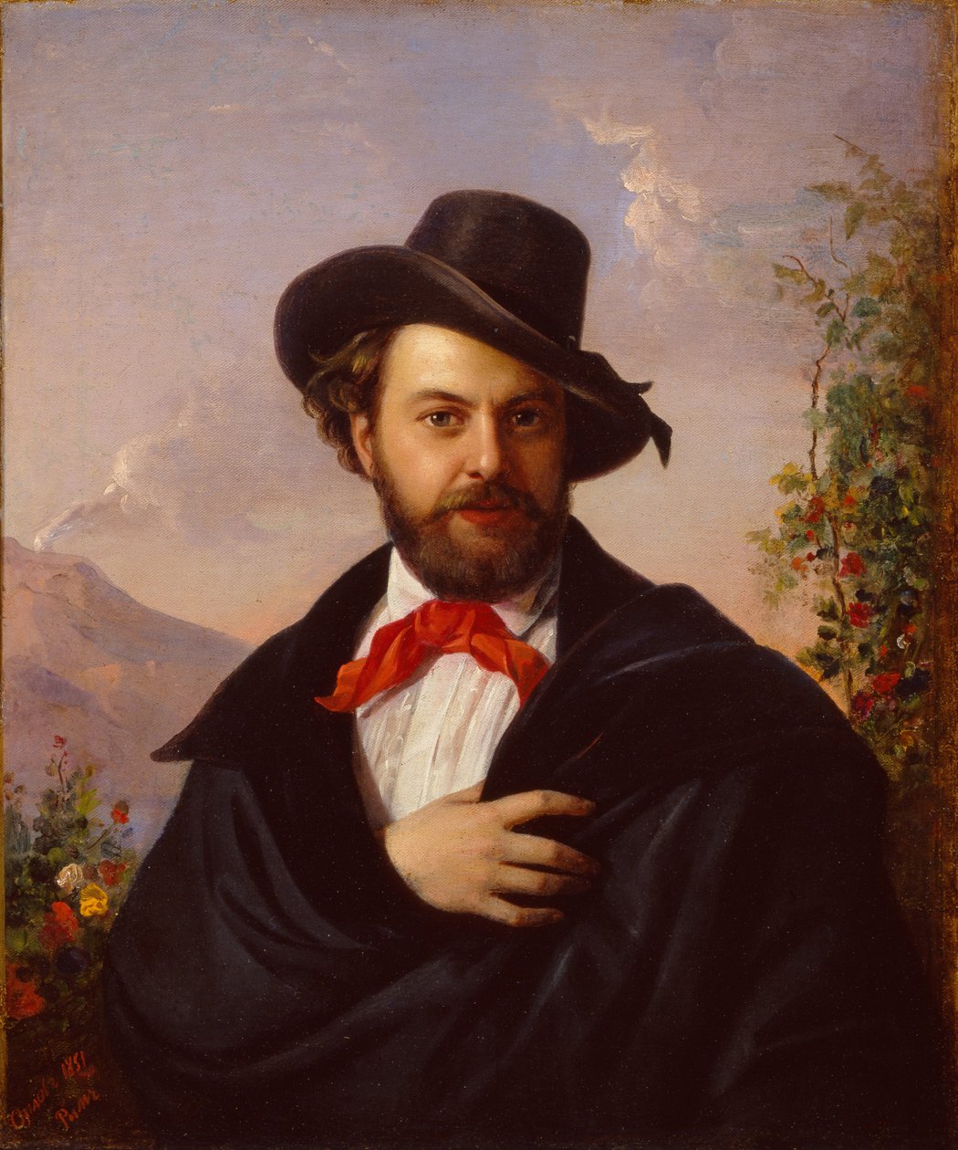 Autoportrait, 1851 - Pimen Nikitich Orlov