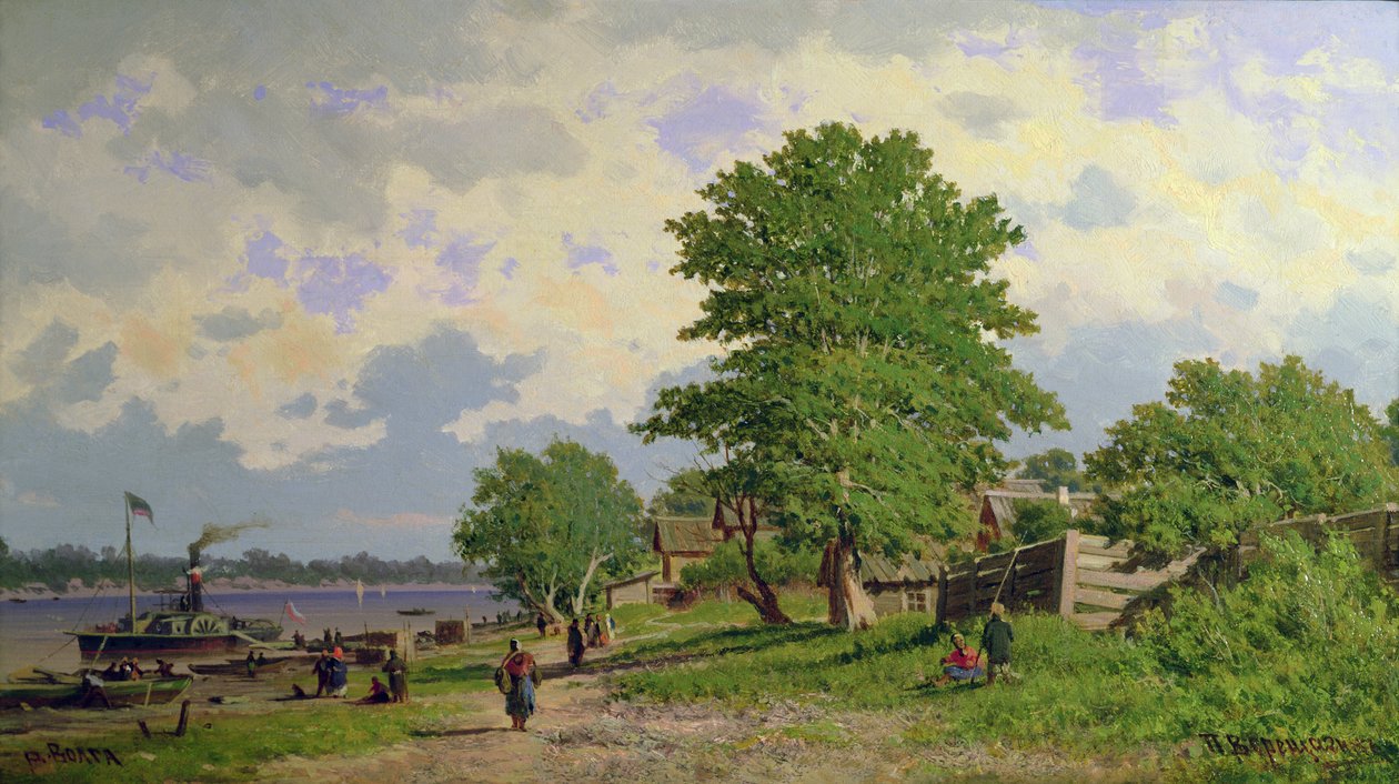 Vue de la rivière Volga - Piotr Petrovitch Weretshchagin