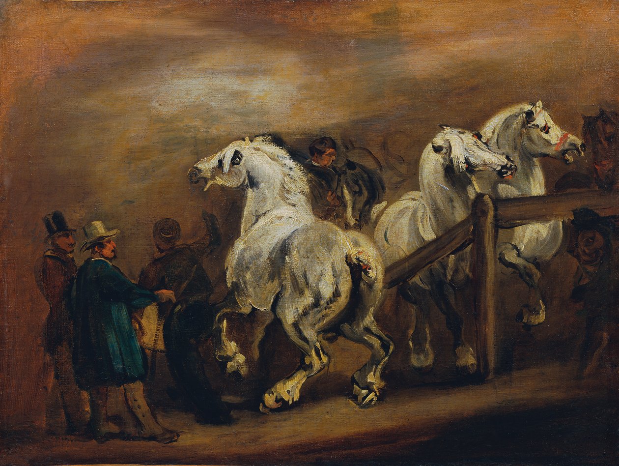 Marché aux chevaux - Piotr von Michalowski