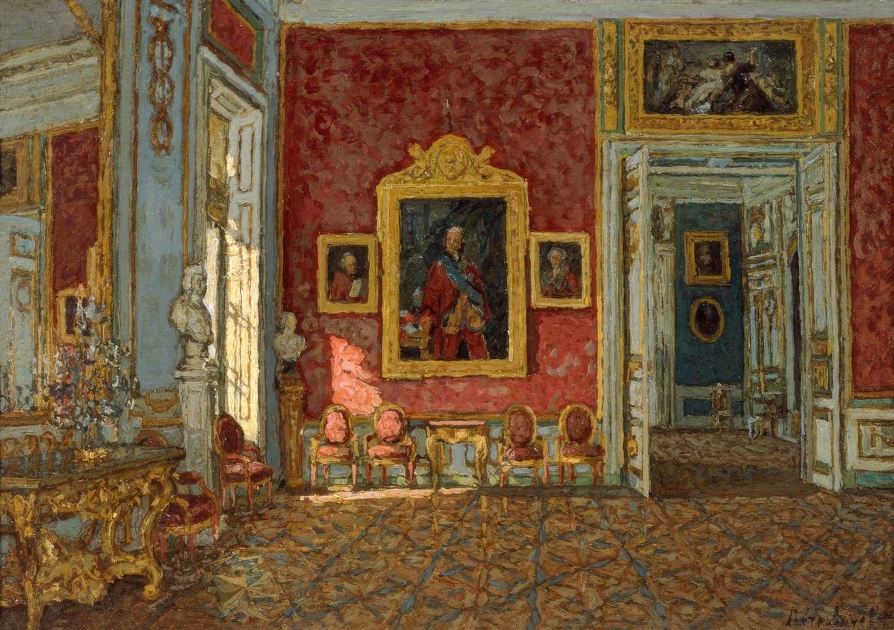 Le salon violet au château de Kuskovo - Pjotr Iwanowitsch Petrowitschew