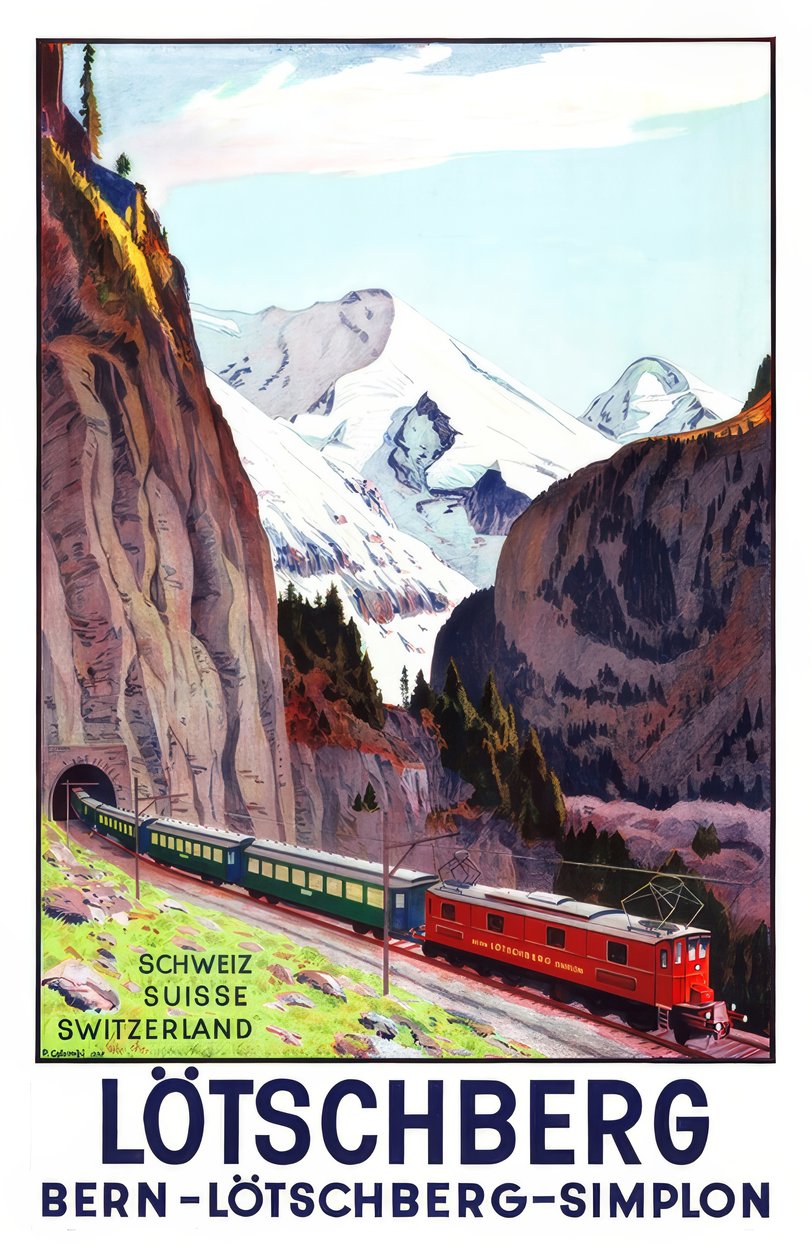 Bern-Lötschberg-Simplon-Bahn - Plinio Colombi