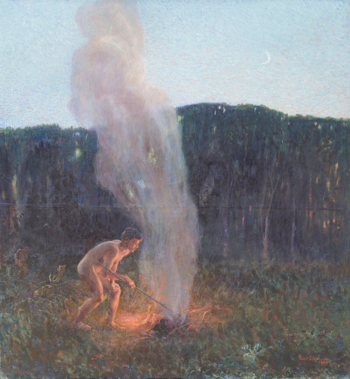 La Colonne de Fumée - Plinio Nomellini