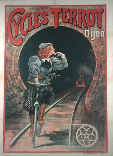 Affiche publicitaire pour les cycles 