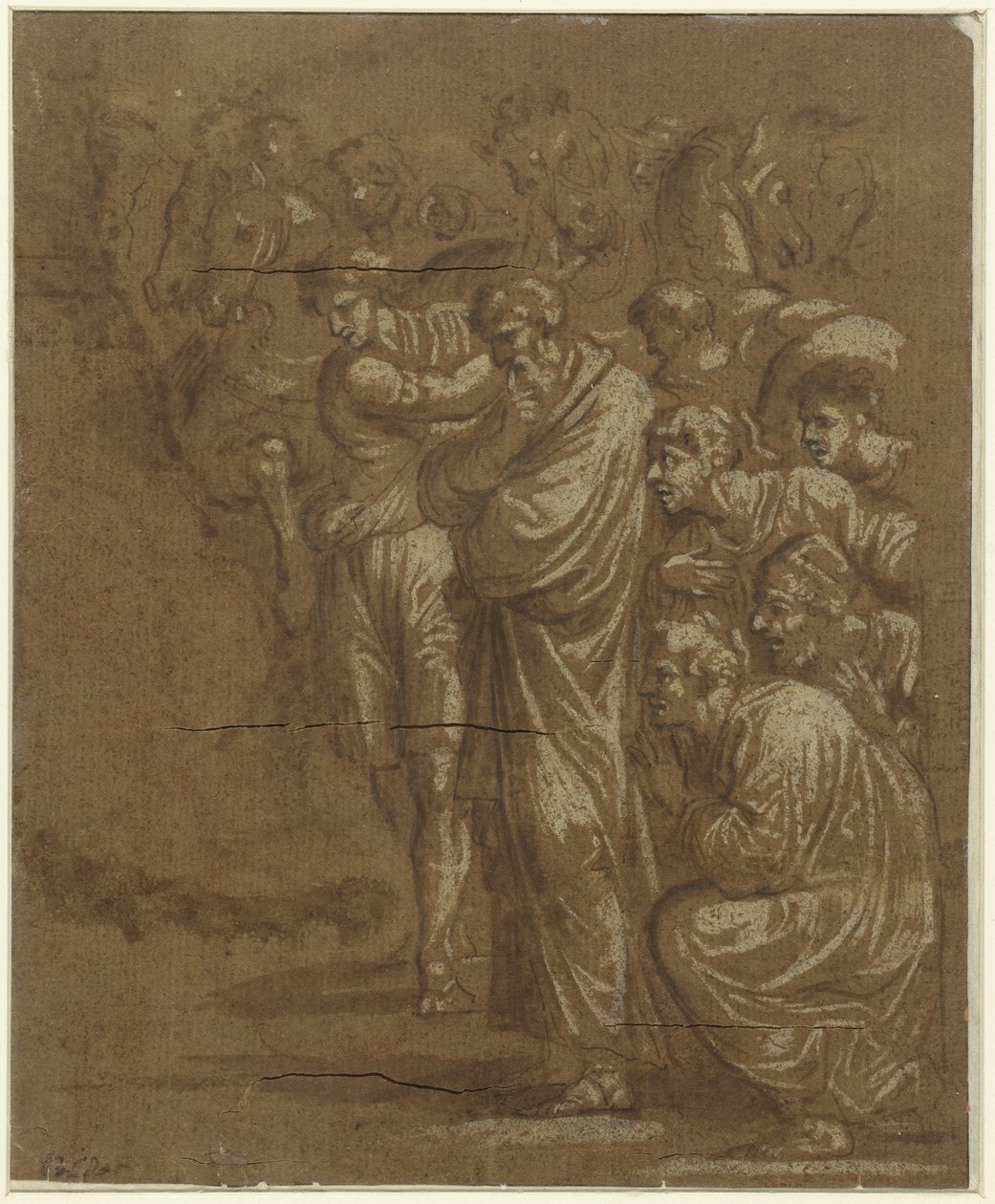 Adoration des mages - Polidoro da Caravaggio (possibly)