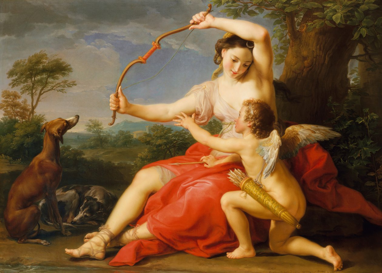 Diane et Cupidon, 1761 - Pompeo Batoni