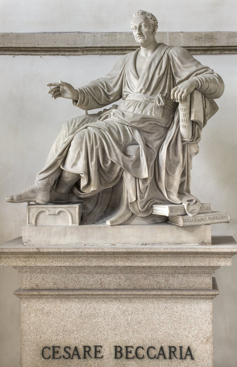 Statue de Cesare Beccaria, 1838 - Pompeo Marchesi