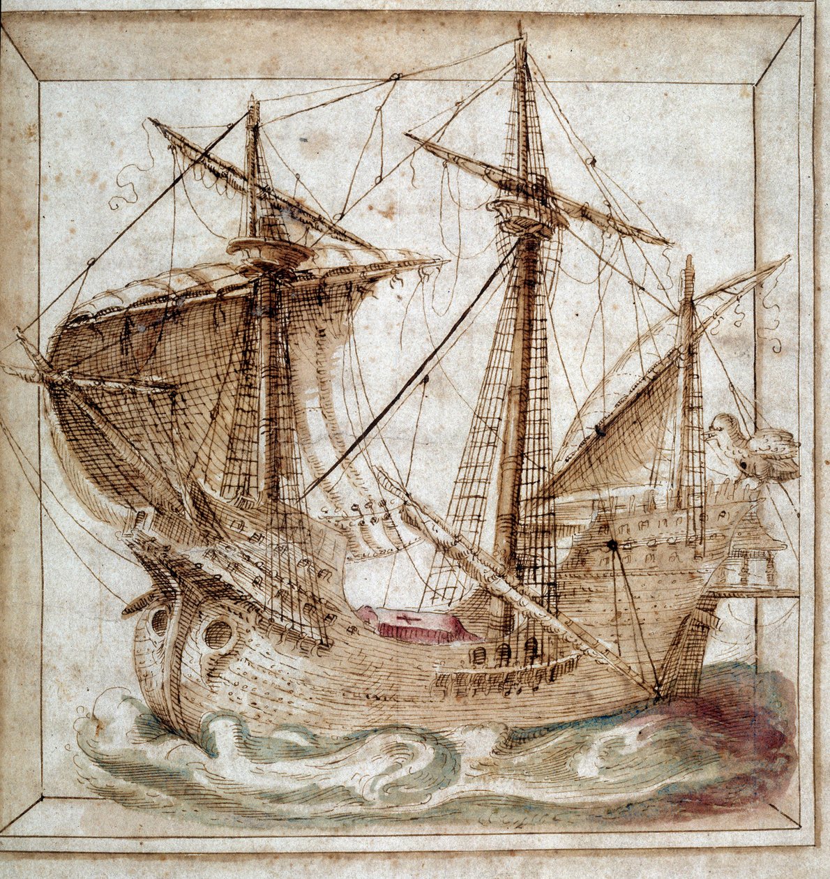 Caravelle. Manuscrit portugais - Portuguese School