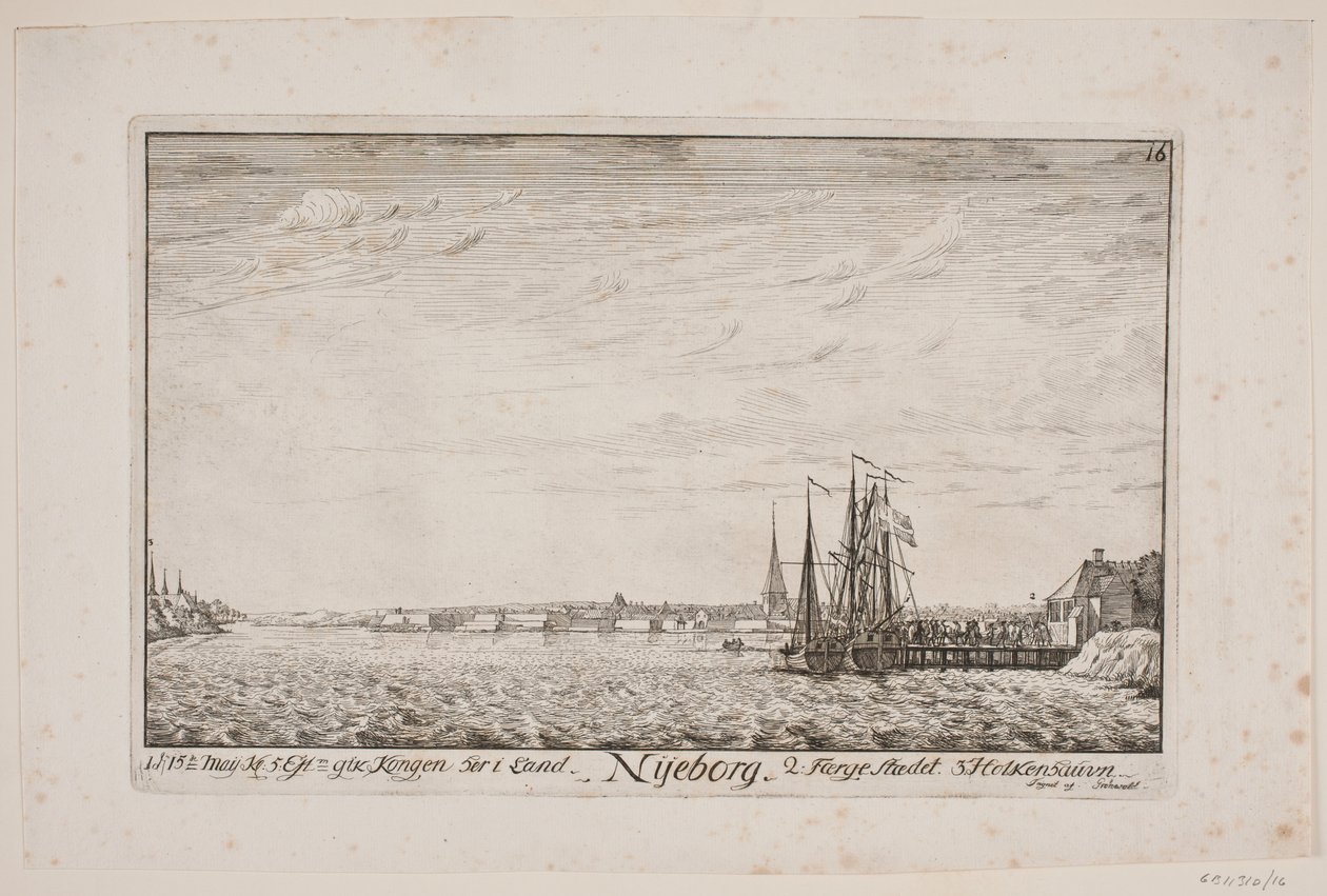 Débarquement de Frederik V à Nyborg - Poul Isac Grønvold