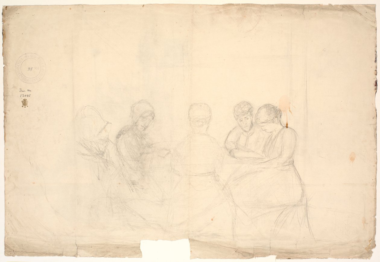 Groupe avec cinq figures assises - Poul S. Christiansen