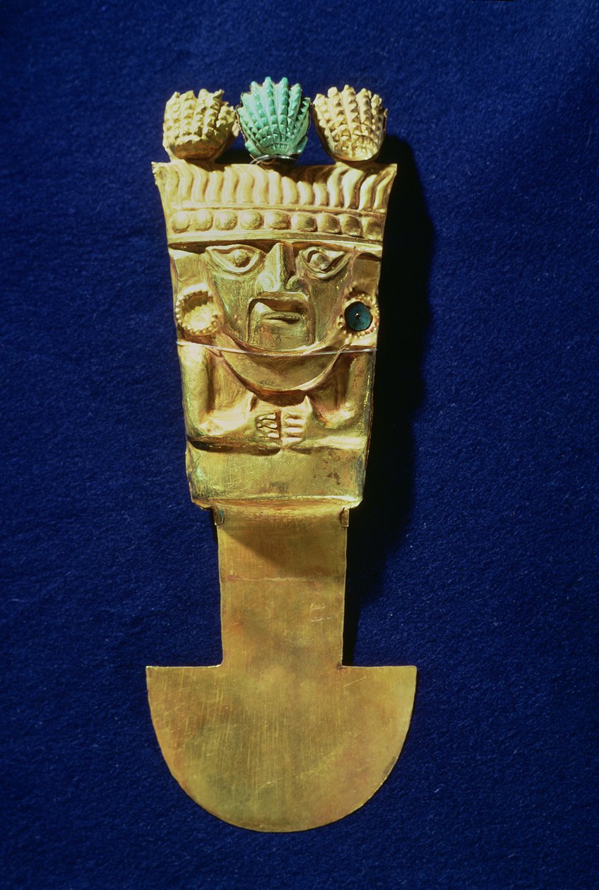 Tumi ou couteau cérémoniel en forme de Naylamp, Chimu - Pre Columbian