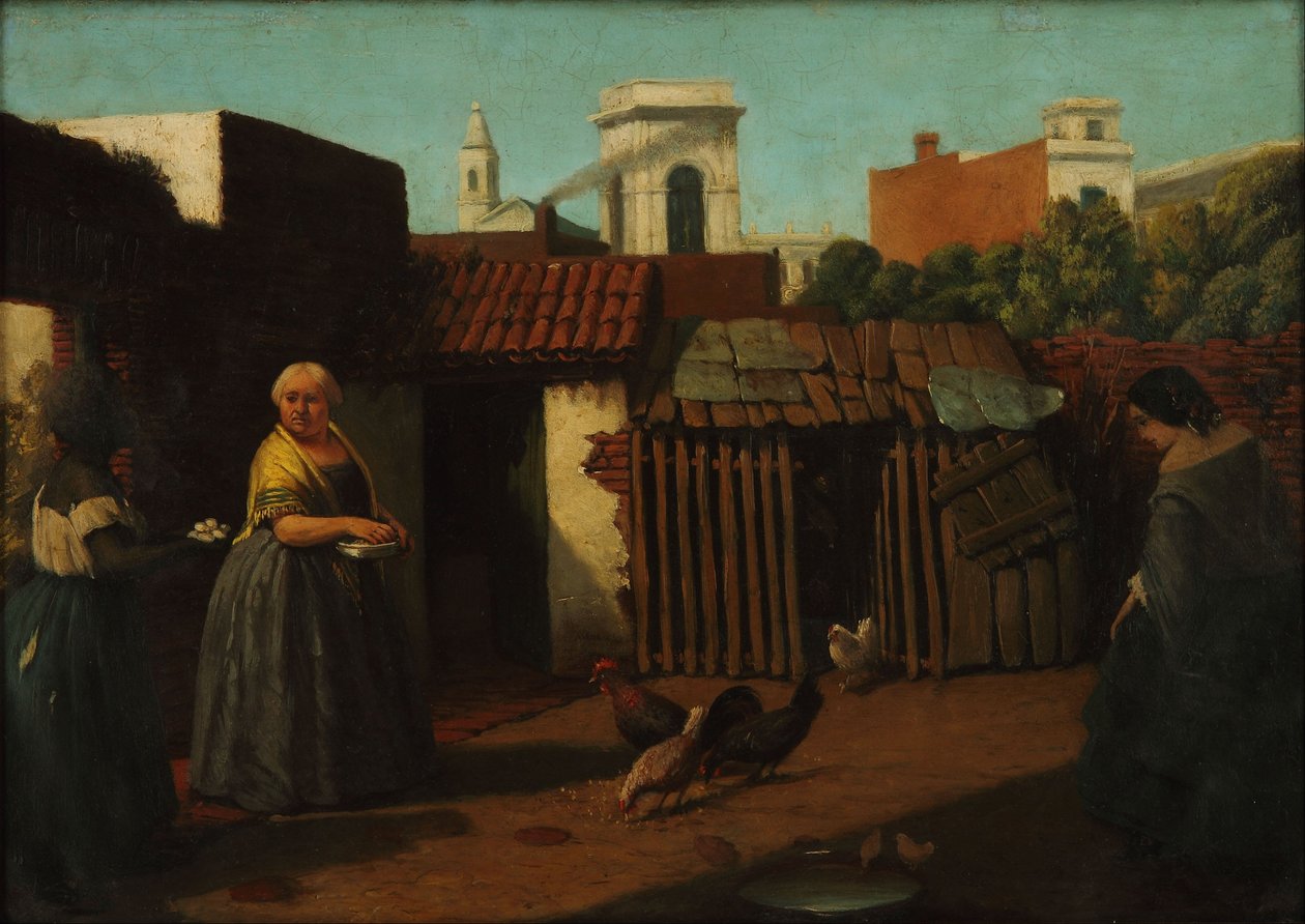 Cour de Buenos Aires en 1850 - Prilidiano Pueyrredon
