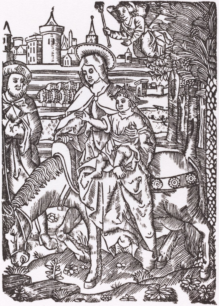 La Fuite en Égypte - Probably French 16th Century