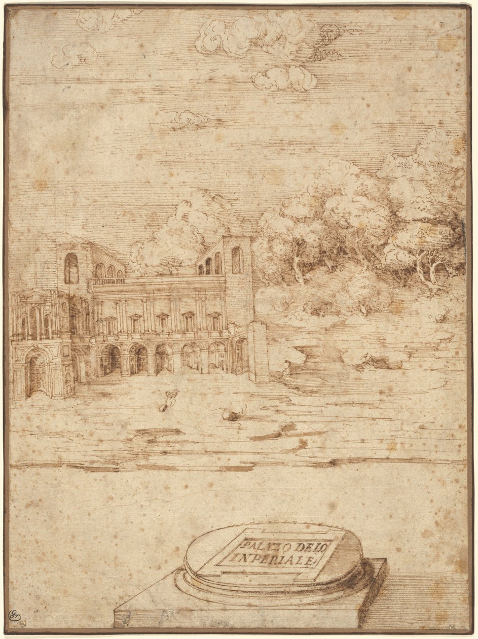 La Villa Imperiale - Probably Titian Venetian 16th Century