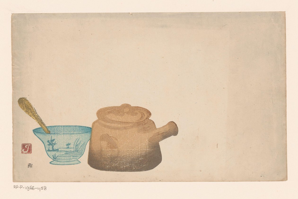 Nature morte avec vaisselle japonaise - Prosper Alphonse Isaac