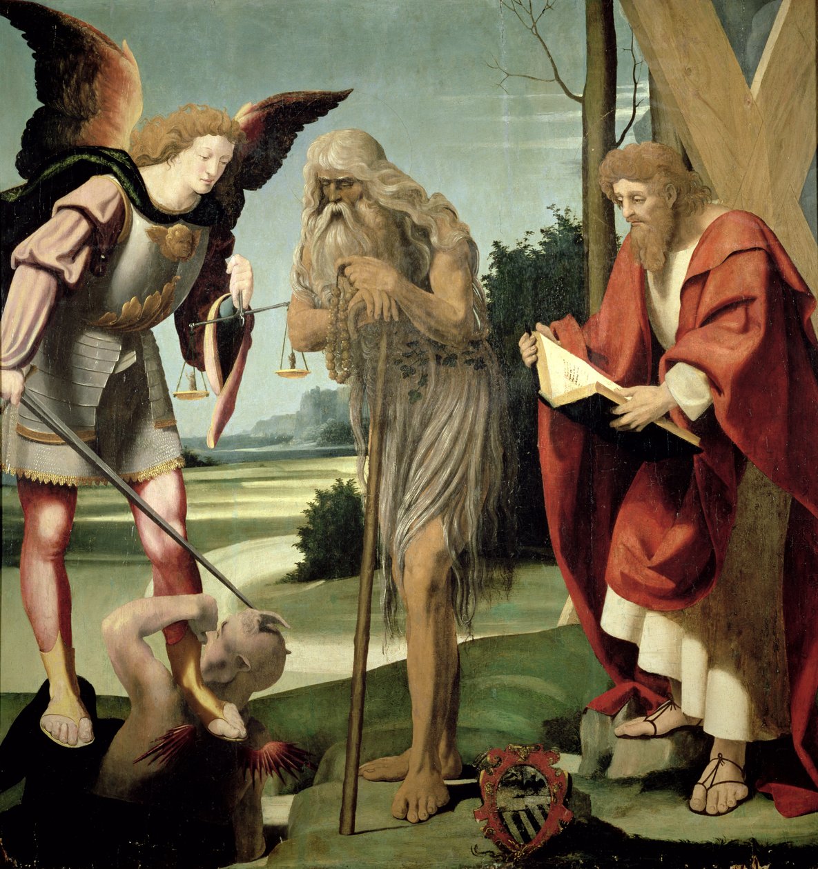 SS. Michel, André et Onuphrius - Pseudo Bramantino