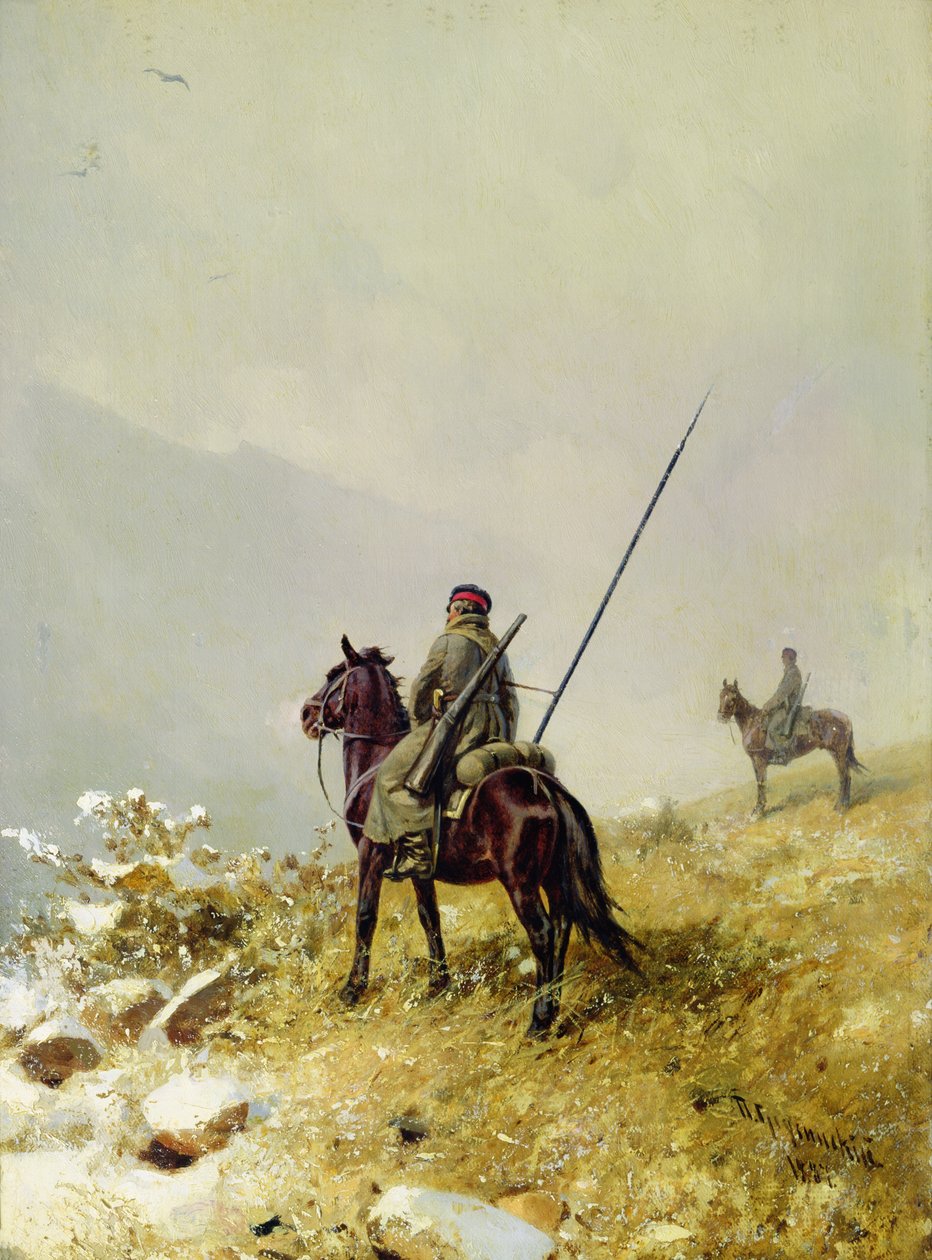 La patrouille, 1887 - Pyotr Nikolayevich Grusinsky