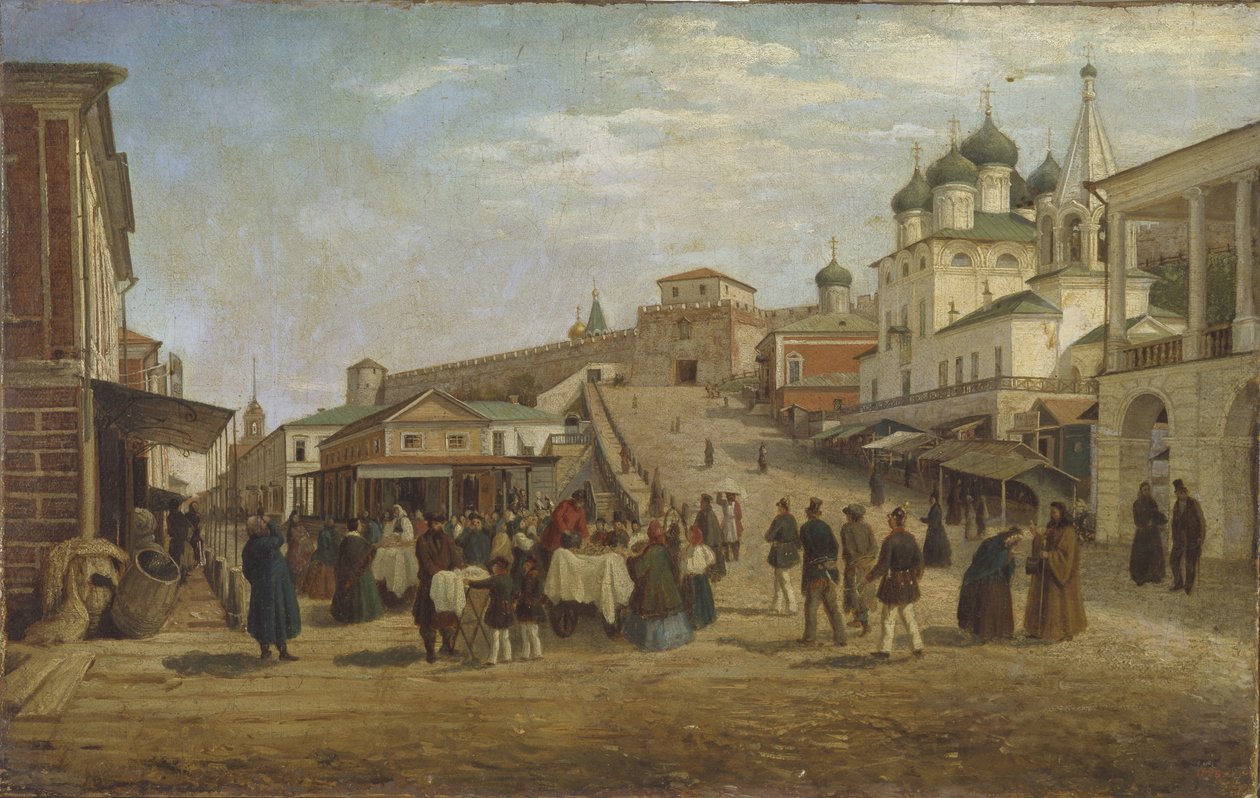 Vue de Nijni Novgorod - Pjotr ​​​​Petrowitsch Wereschtschagin