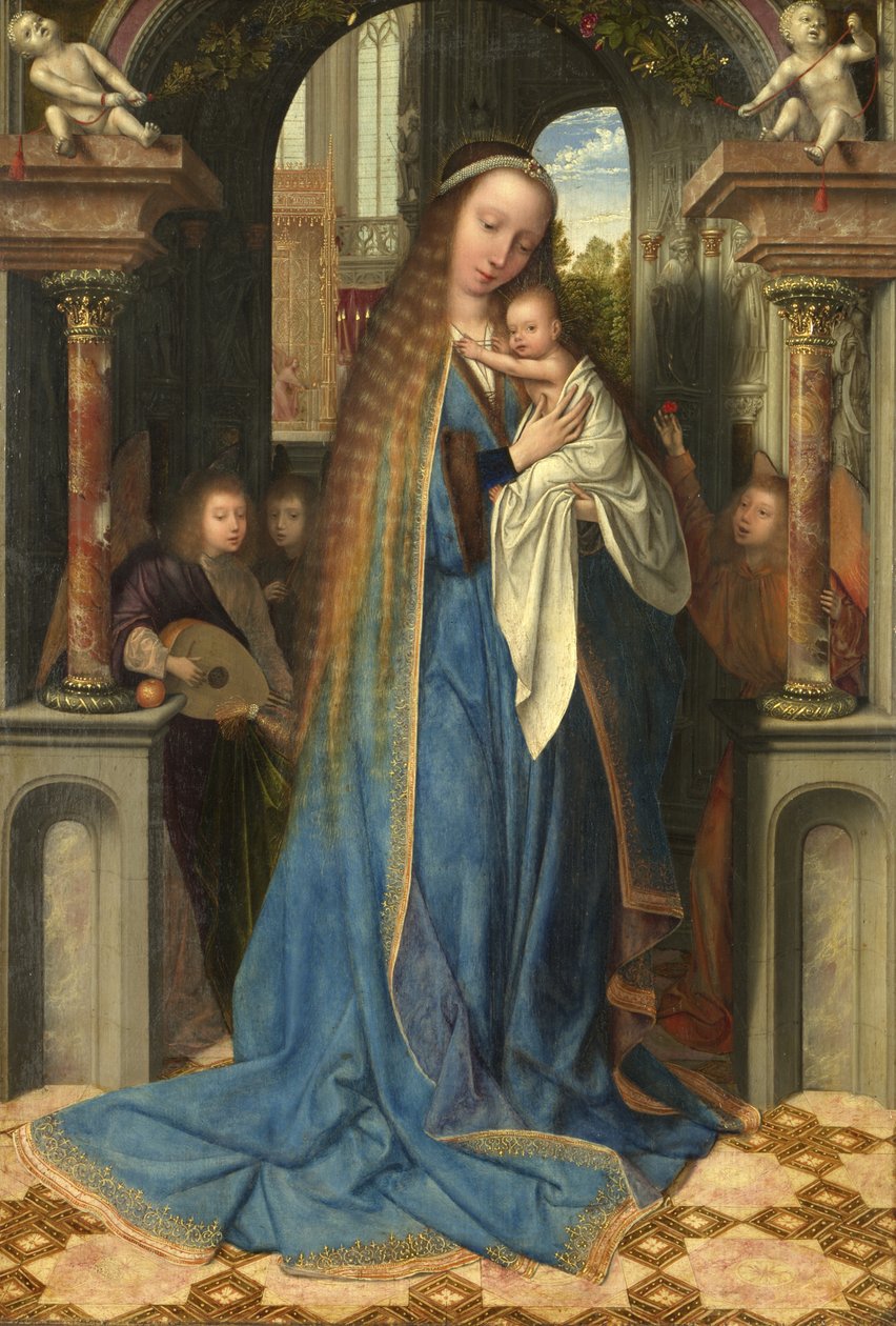 La Vierge debout avec l
