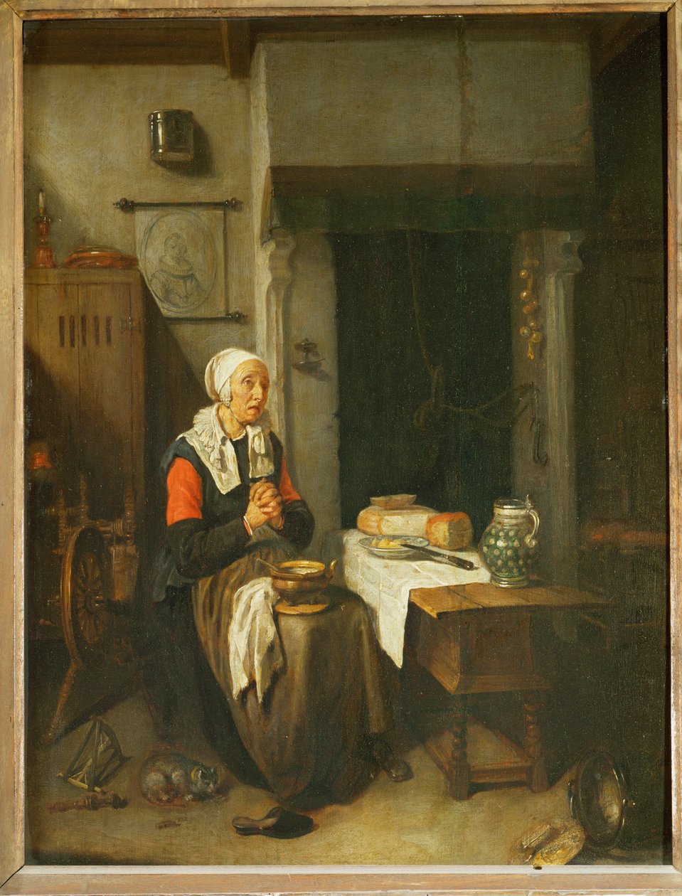 Dire la grâce ... - Quiringh Gerritsz. van Brekelenkam