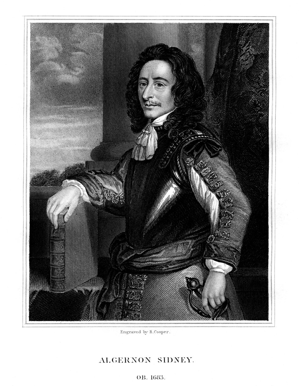 Algernon Sydney, homme politique anglais, 1824 - R. Cooper
