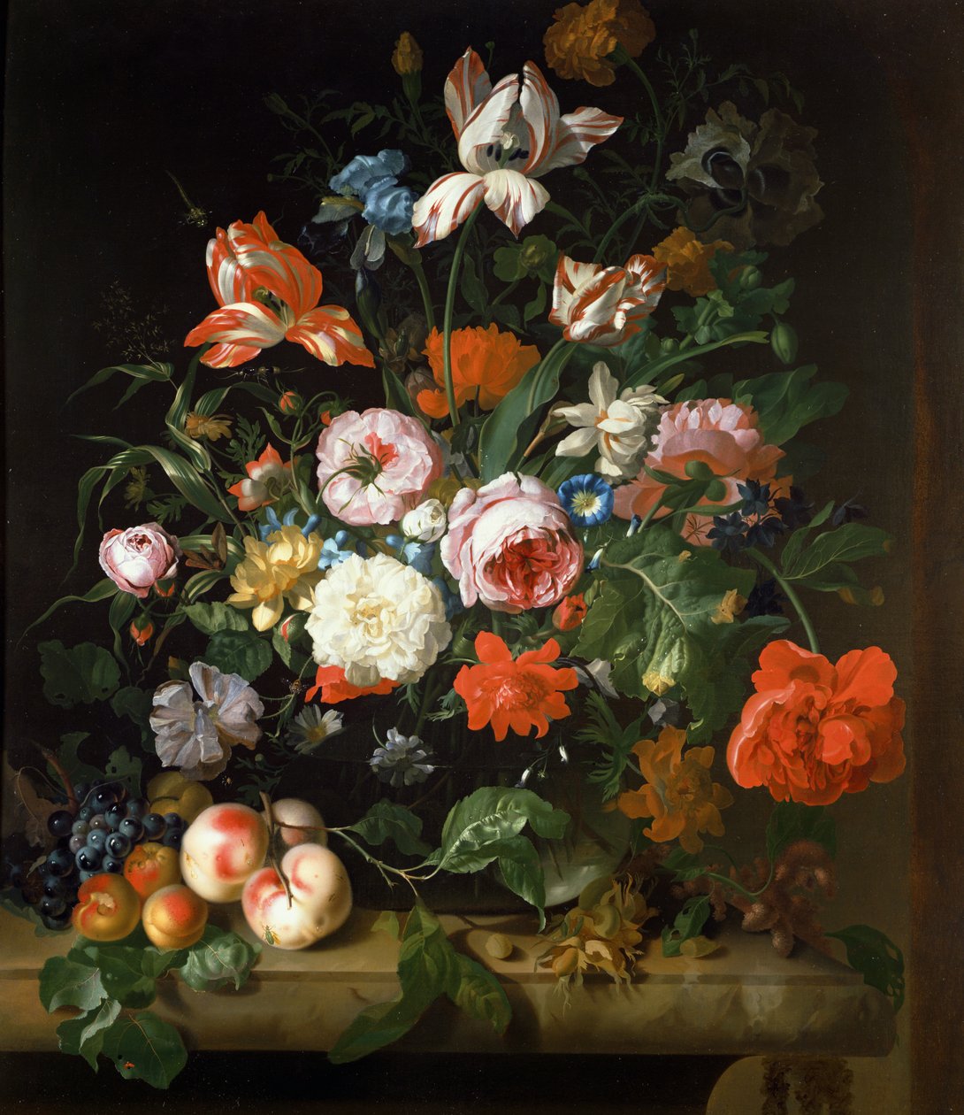 Nature morte avec des fleurs - Rachel Ruysch