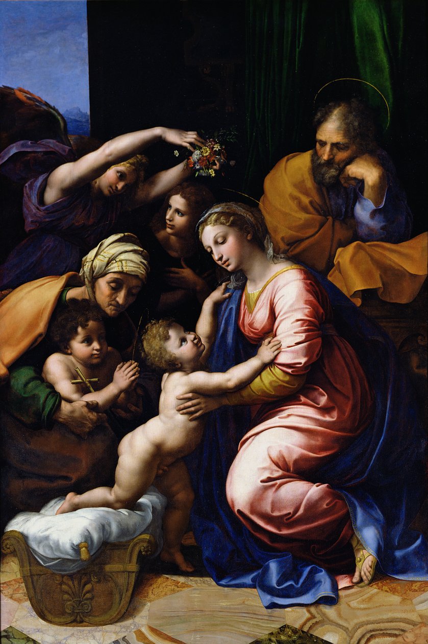 Sainte Famille (connue sous le nom de Grande Famille de François Ier), 1518 - Raffaello Sanzio Raphael