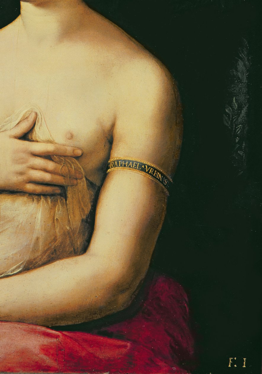 La Fornarina, vers 1516 (détail) - Raffaello Sanzio Raphael