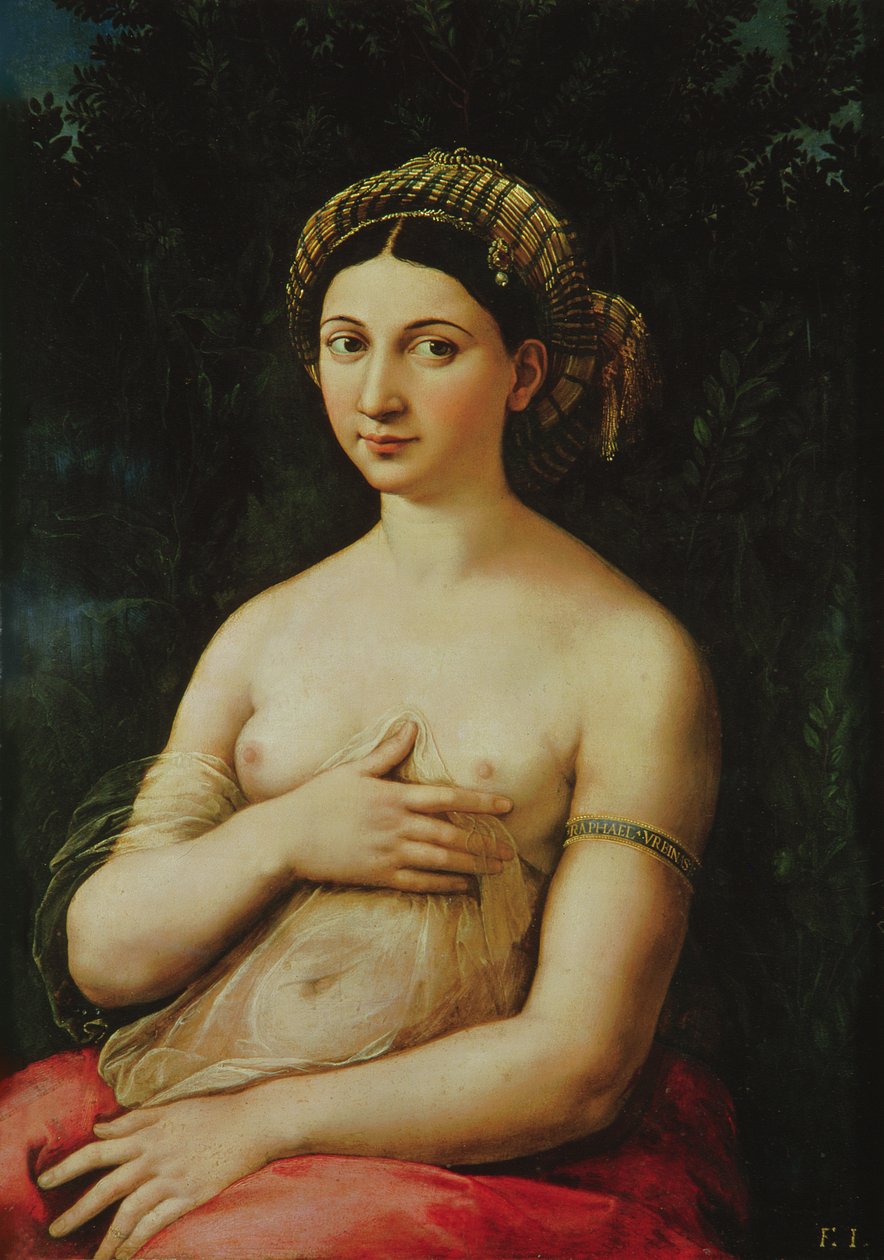 La Fornarina, c.1516 - Raffaello Sanzio Raphael