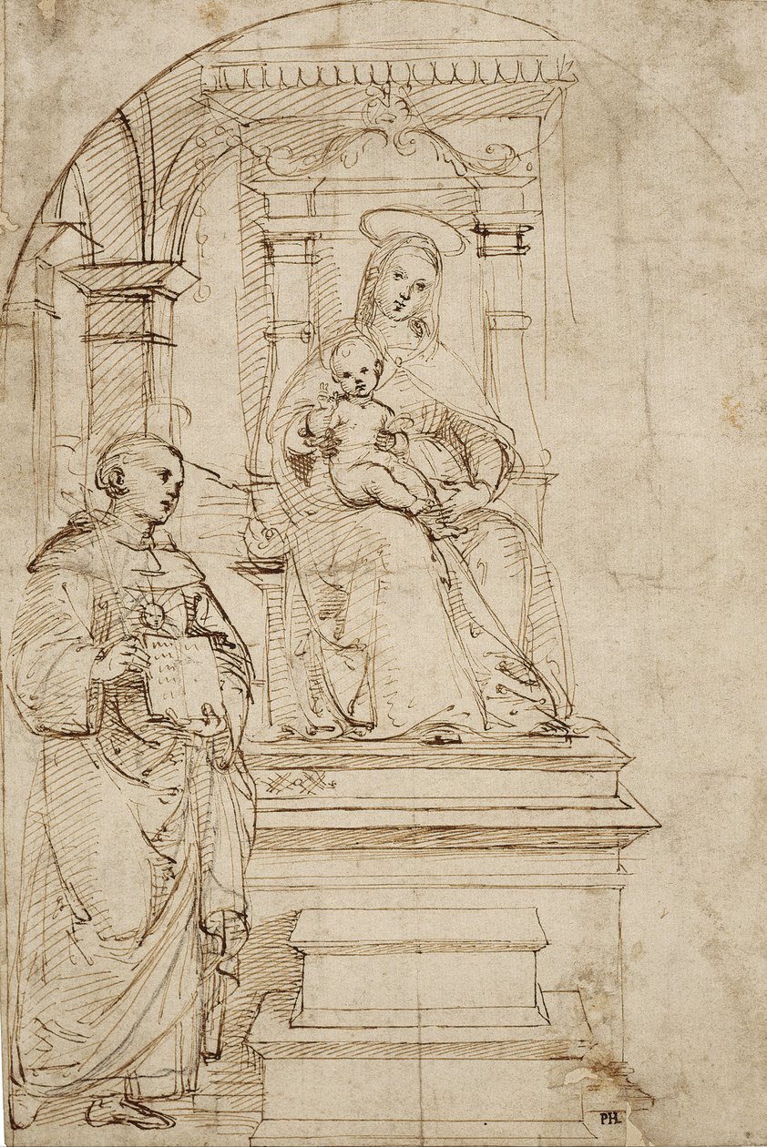 Esquisse pour une Vierge à l