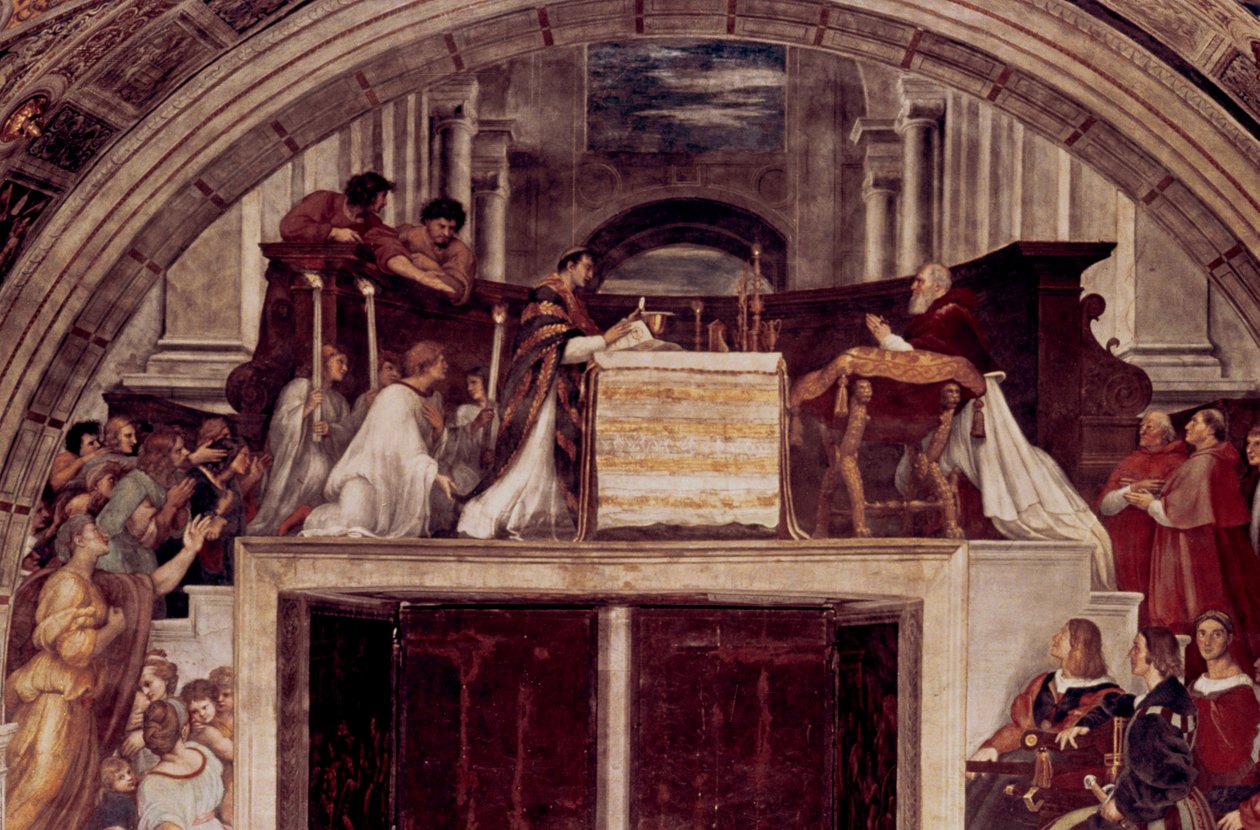 La Messe de Bolsena, 1512 - Raffaello Sanzio Raphael