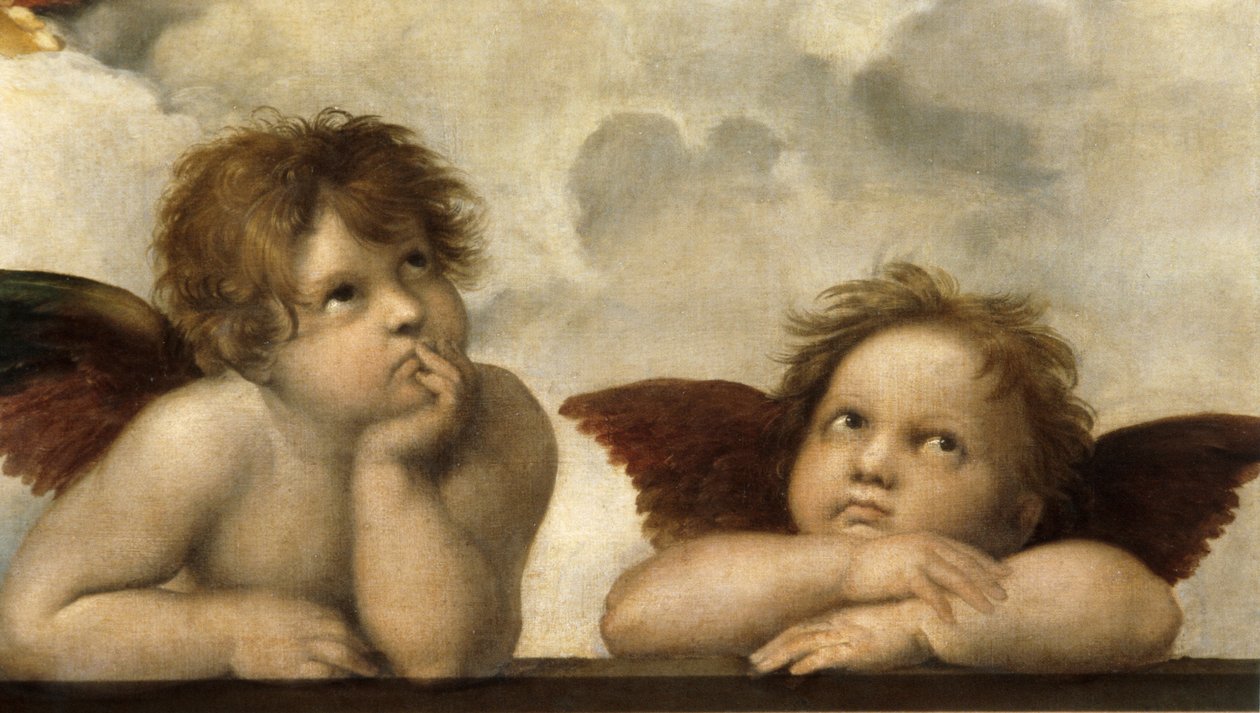 La Madone Sixtine (détail) - Raffaello Sanzio Raphael