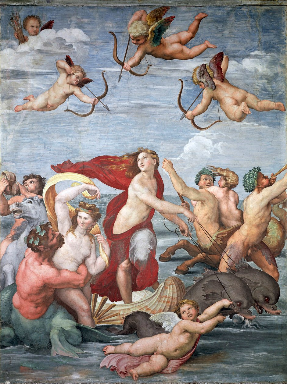 Triomphe de Galatée, vers 1512 - Raffaello Sanzio Raphael