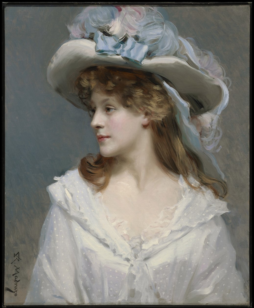 Femme en blanc - Raimundo de Madrazo y Garreta