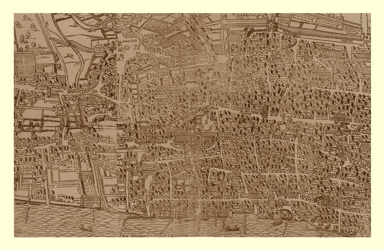 Civitas Londinum, vers 1560-1620, 1886 - Ralph Agas