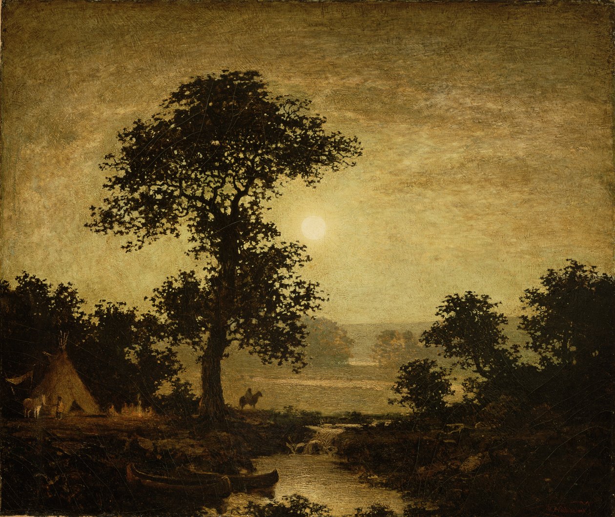 Clair de lune, vers 1885-89 - Ralph Albert Blakelock