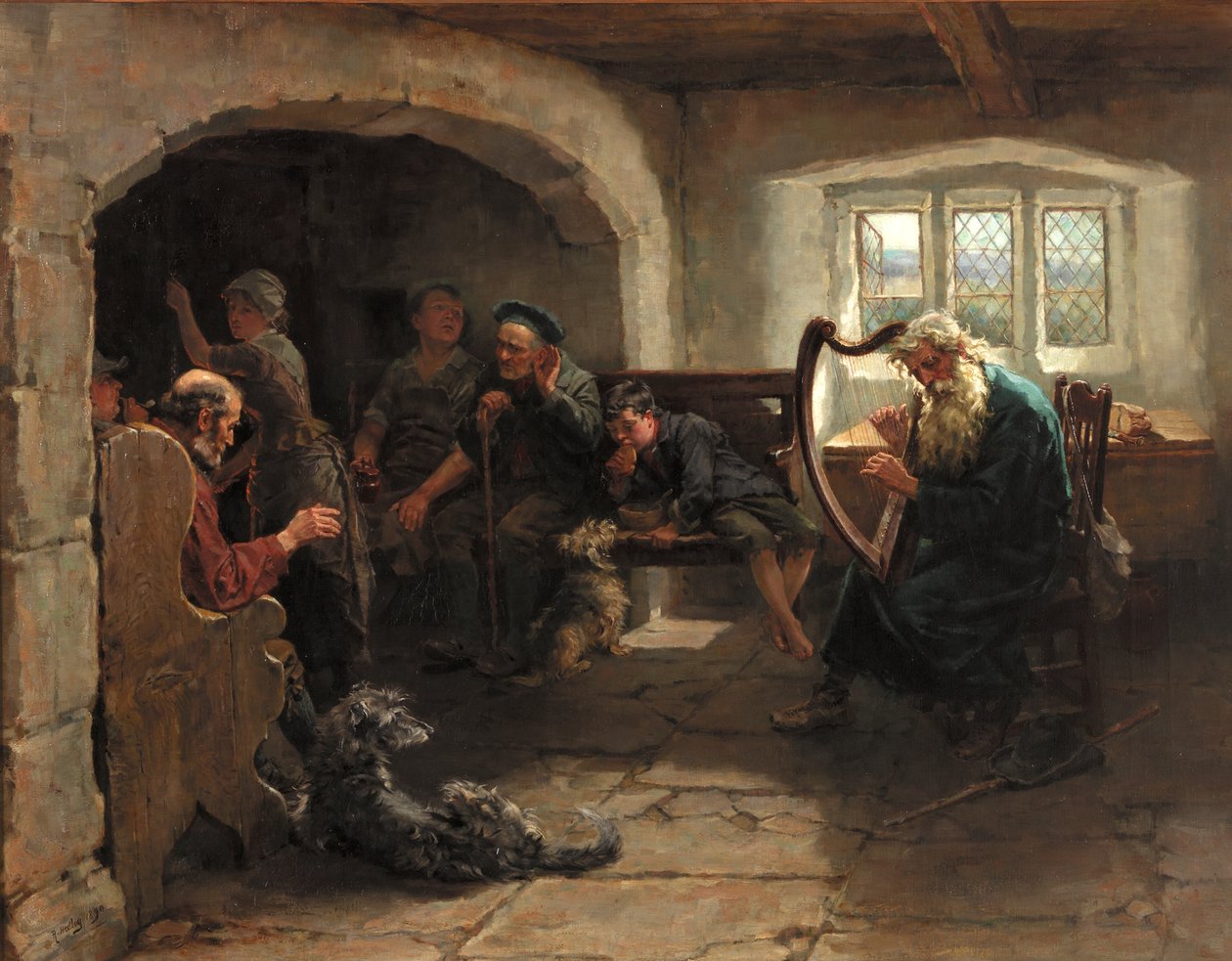 Le chant du dernier ménestrel, 1890 - Ralph Hedley