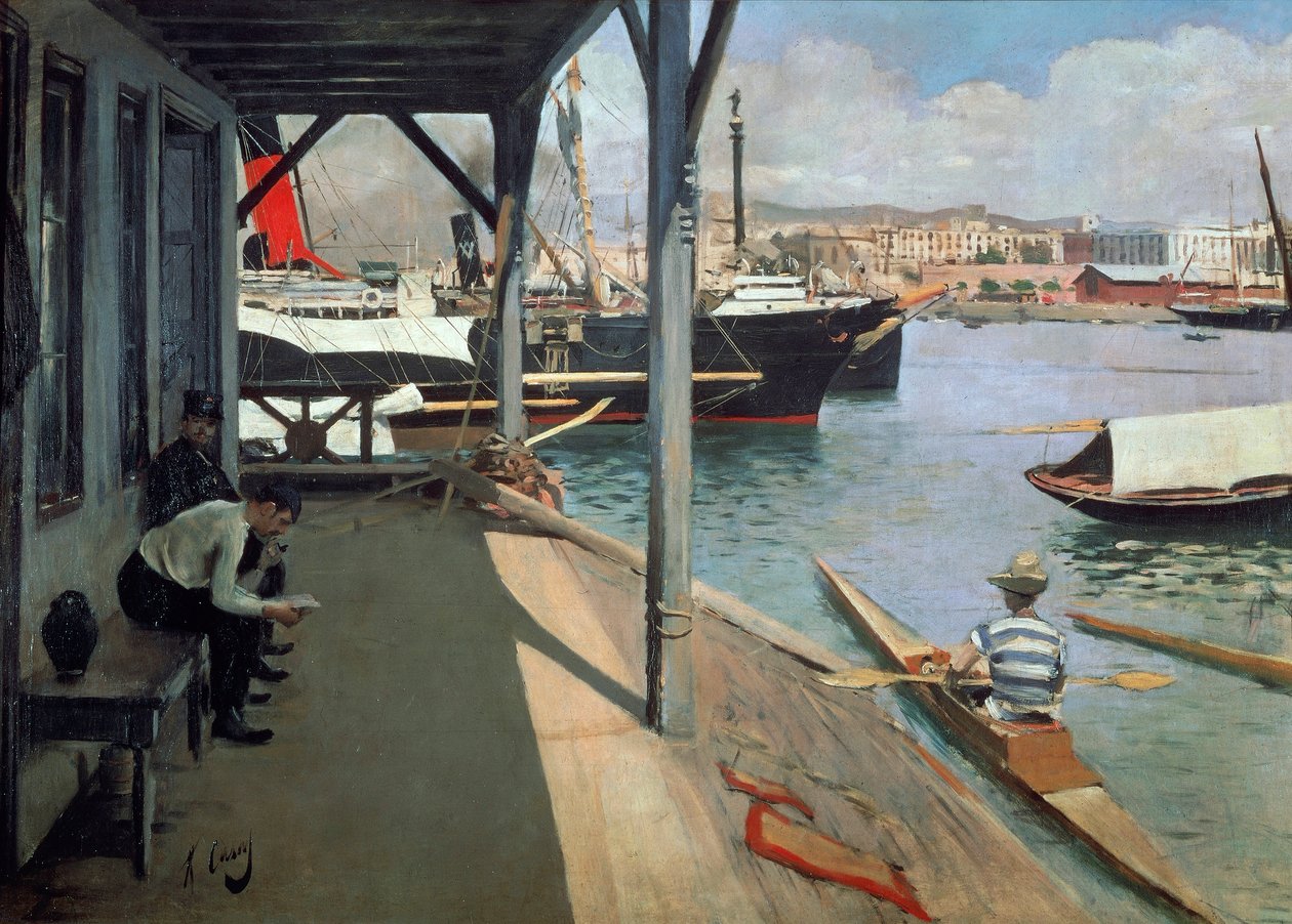 Le Port de Barcelone - Ramon Casas i Carbo