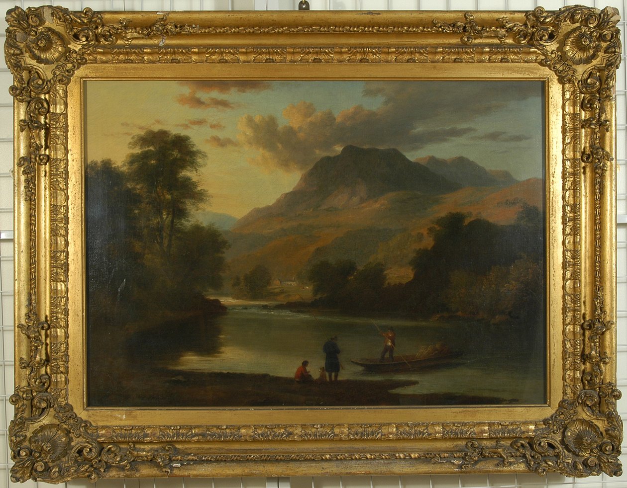 Loughrigg et la rivière Brathay, vers 1807 - Ramsay Richard Reinagle