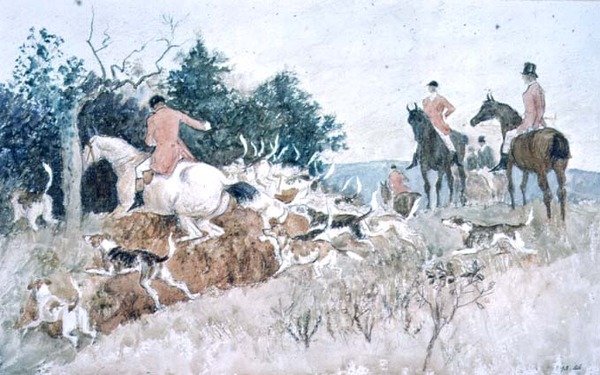 Chasse au renard : Aller à la couverture, 19ème siècle - Randolph Caldecott