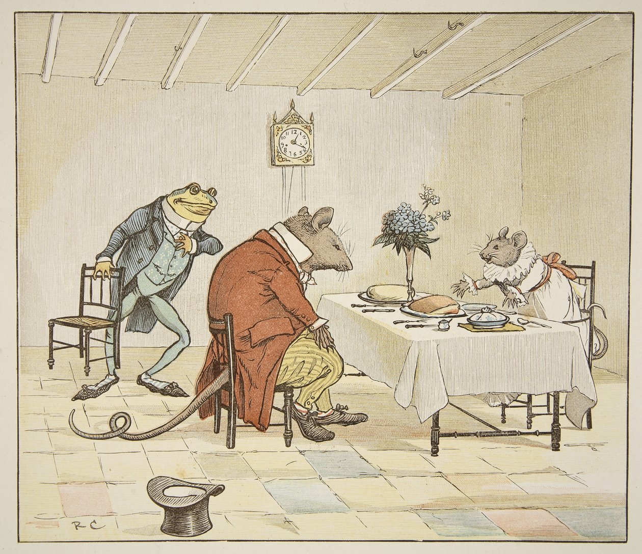 Priez, Mademoiselle Souris, nous donneriez-vous de la bière, illustration de 