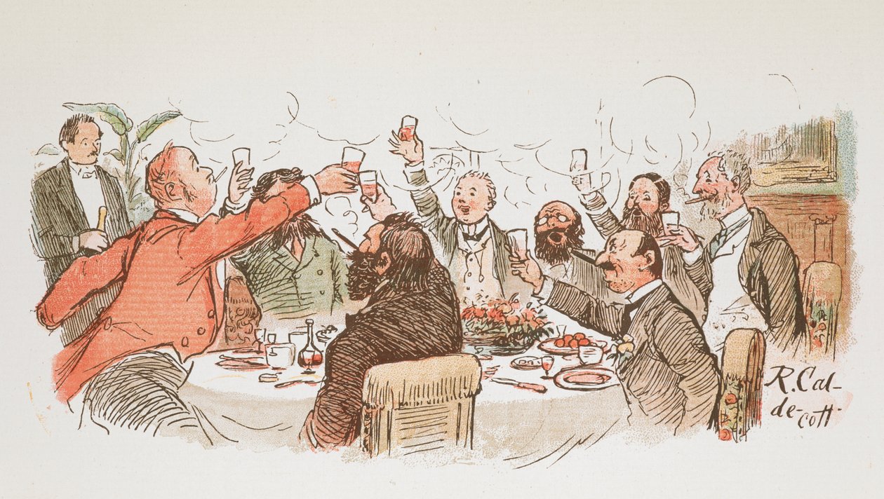 Un toast. - Randolph Caldecott