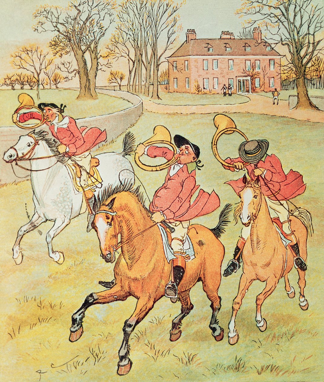 Trois chasseurs joviaux - Randolph Caldecott