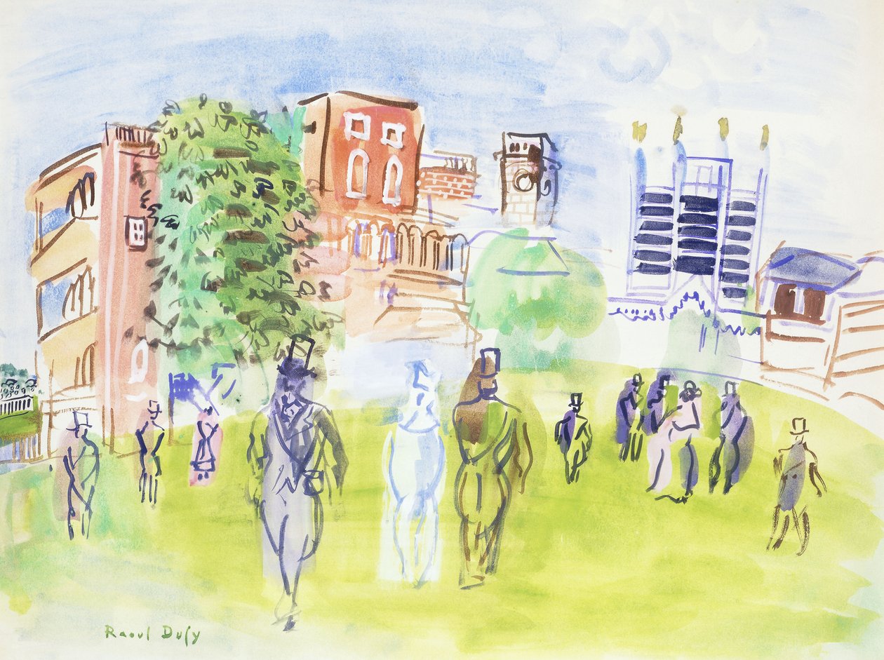 Ascot, the Stands ; Ascot, les Tribunes - Raoul Dufy